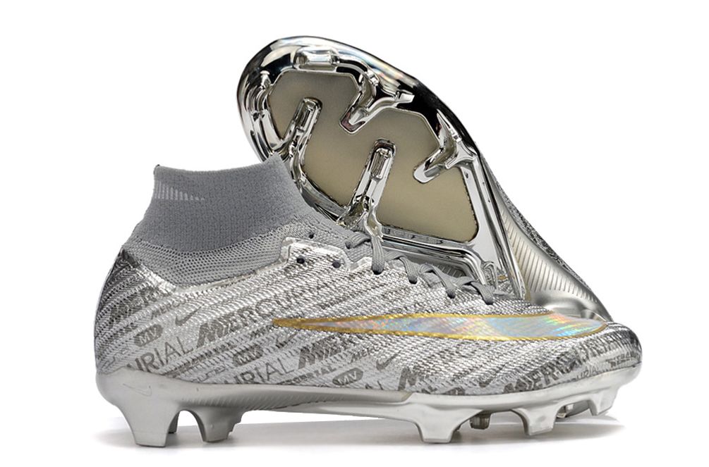 Nike Air Zoom Mercurial Superfly IX Elite FG plata dorado